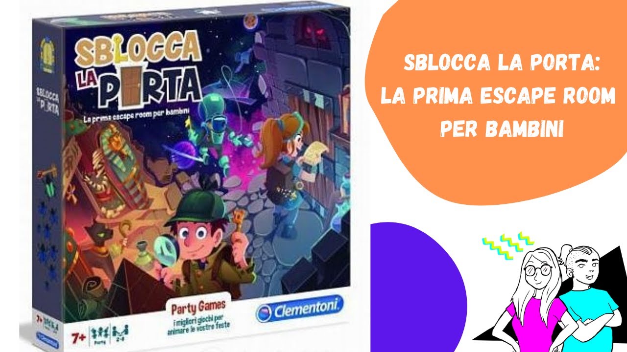 Sblocca la porta - la prima #escaperoom per bambini (Clementoni) -  impressioni e riflessioni 