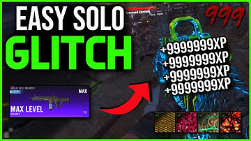 *NEW* SOLO UNLIMITED XP GLITCH / CAMO GLITCH BO7! AFTER PATCH FAST WEAPON XP GUMS BO7 ZOMBIES GLITCH