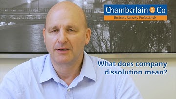 What does Company Dissolution mean?