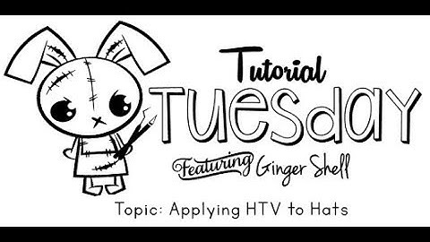 Applying HTV to Hats by Ginger