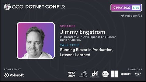 Running Blazor in production, lessons learned | ABP .NET Conference 2023