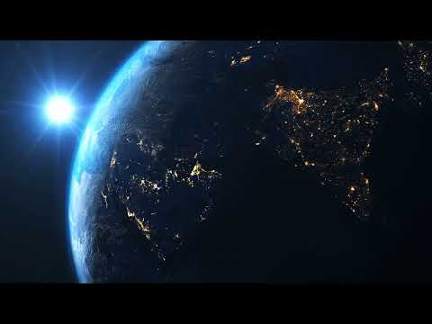 4K Planet Earth Spinning in Space