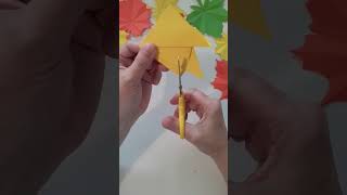 Листья из бумаги Maple Leaves with Paper DIY #autumnleaves #mapleleafcutting #листьяизбумаги