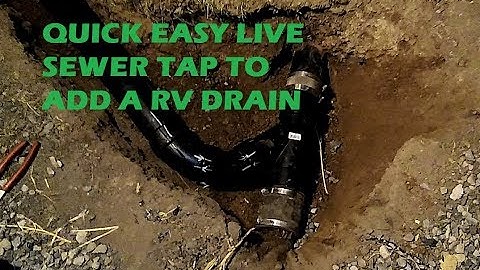 Sewer tap Clean Out for a 3" RV waste drain install DONE FAST
