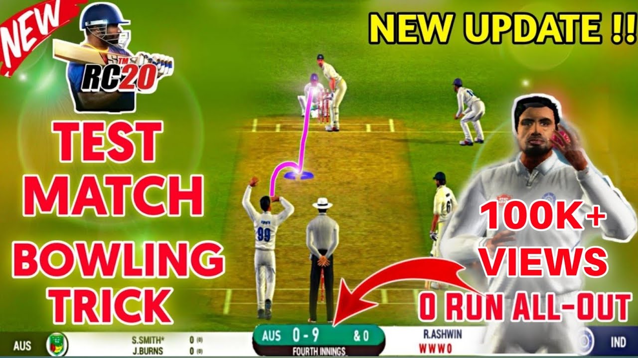 How To Take Wickets In Real Cricket 20 Test Match || Real Cricket 20 ...