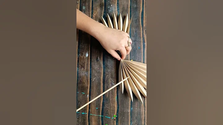 Paper Palm Leaf Craft #shorts #wittyclub