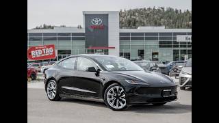 Black Used 2024 Tesla Model 3 Long Range Walkaround - Kelowna Toyota