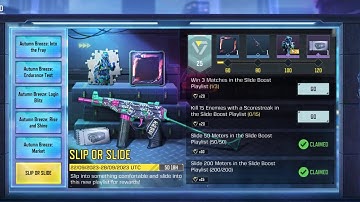 CODM How To Slide 200 Meters in the Slide Boost Palylist MP Matches Task Complete 💯✅.