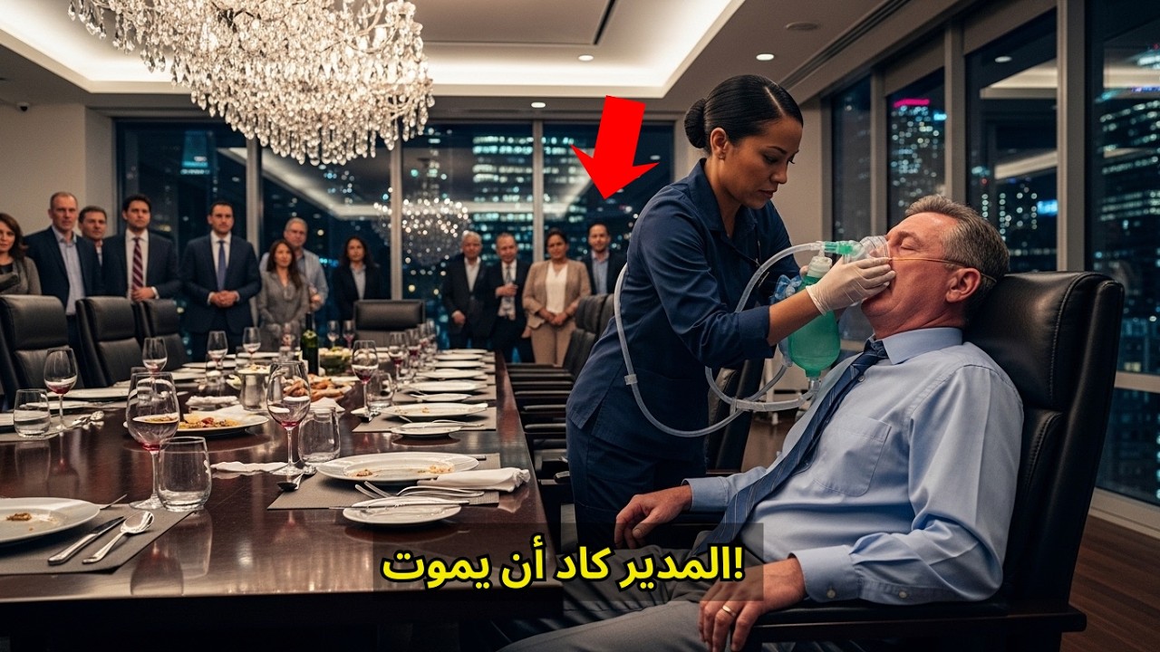 كانوا يرونها مجرد عاملة نظافة… حتى أنقذت حياة المدير التنفيذي المليونير أمام الجميع