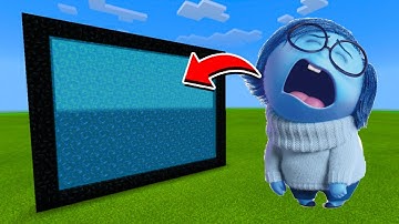 How to Make A Portal To The INSIDE OUT 2 SADNESS Dimension in Minecraft!