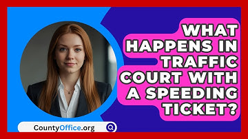 What Happens In Traffic Court With A Speeding Ticket? - CountyOffice.org