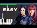 How to play Space Between - EASY Piano Tutorial - Descendants 2 OST