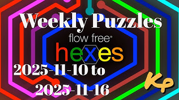 Flow Free Hexes - Weekly Puzzles - Dotted Challenge - 2025-10-10 to 16 - November 10th to 16th 2025