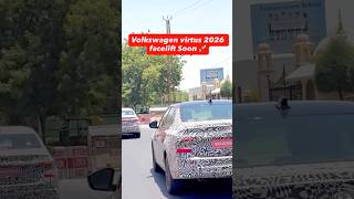 Volkswagen Virtus Facelift 2026 spotted testing #autonews #virtus #volkswagen #virtusgt #vikasautos