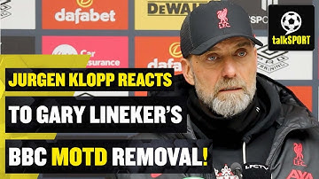 🔥 Jurgen Klopp is left SHOCKED by Gary Lineker