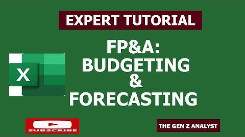 Financial Planning and Analysis (FP&A): Budgeting and Forecasting in Excel 1