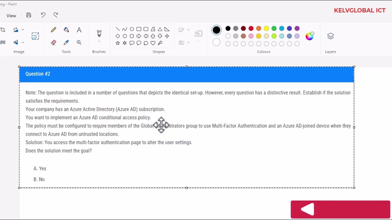 AZ-104 Exam Practical: The policy must be configured to require