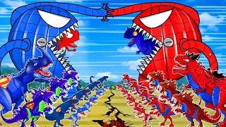 Godzilla vs SPIDER PAC-MAN ALPHABET EVOLUTION of DINOSAUR | The BEST of Dinosaurs ?
