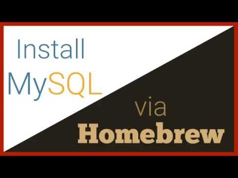 Install MySQL via Homebrew