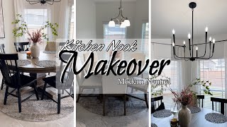 HOUSE TO HOME | KITCHEN NOOK MAKEOVER!! | Modern Neutral Farmhouse Aesthetic | Living Like Mary