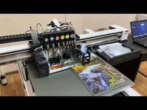 УФ принтер FS-6090uv с печатающими головками xp600 и системой отрицательного давления давления