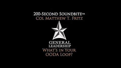 What's in Your OODA-Loop?