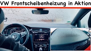 Frontscheibenheizung in Aktion ♨️ VW beheizbare Frontscheibe