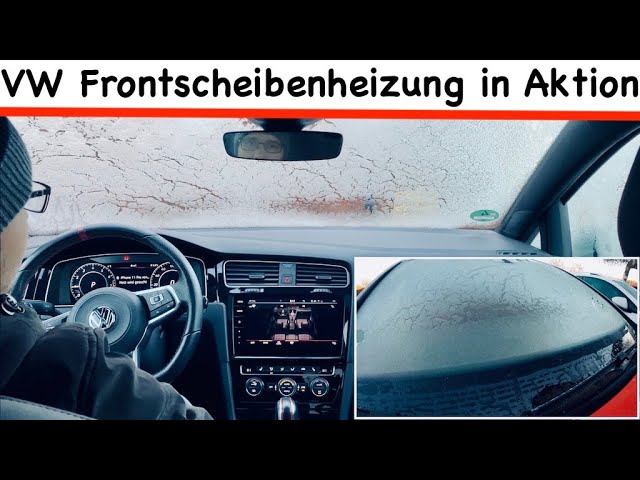 Frontscheibenheizung in Aktion ♨️ VW beheizbare Frontscheibe