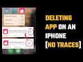 How to delete an app (Tinder) on iPhone | Hide Download Traces Permanently