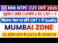 RRB NTPC MUMBAI ZONE EXPECTED CUT OFF 2025 / RRB NTPC CUT OFF 2025  #rrbntpccutoff2025 #cutoff