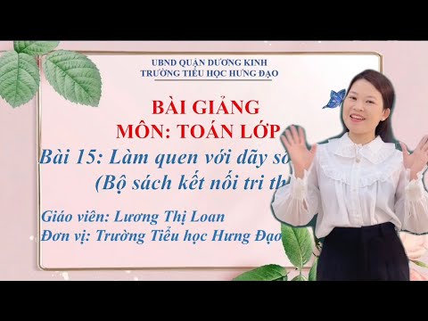 Video bài giảng Môn Toán lớp 4 - Bài 15: Làm quen với dãy số tự nhiên
