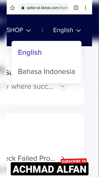 CARA UBAH BAHASA DI SELLER TIKTOK SHOP KE INDONESIA!