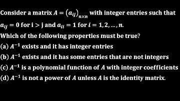 csir net dec 2011 linear algebra Previous year Question solution