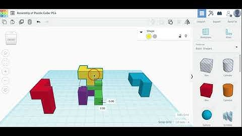 Puzzle Cube Assembly on Tinkercad