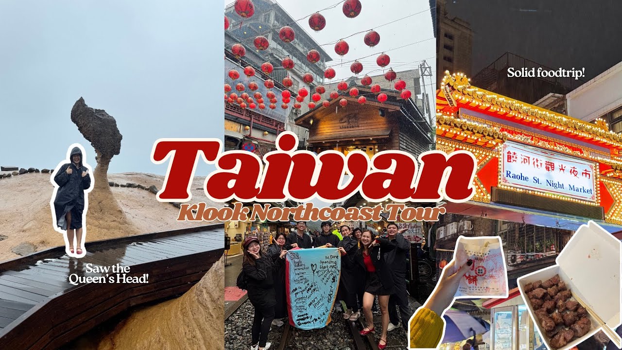 🇹🇼 TAIWAN | our Klook Northcoast Tour experience + tried WAGYU at Raohe Night Market! 🏮🥩