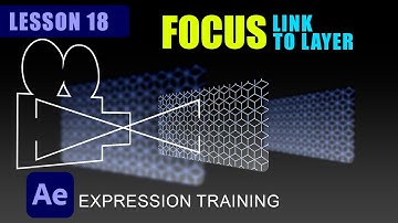 How to Link Camera Focus Distance to a Layer l After Effects Expression Training Lesson 18
