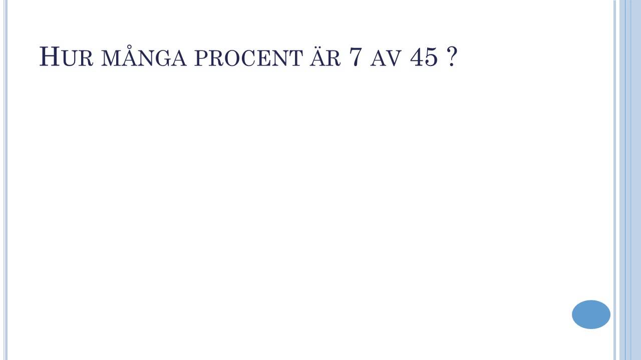 Att räkna ut procent - YouTube