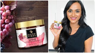 Good Vibes Wine Hydrating Mask Review & Demo | Wine Mask எப்படி இருந்தது ? | CheezzMakeup