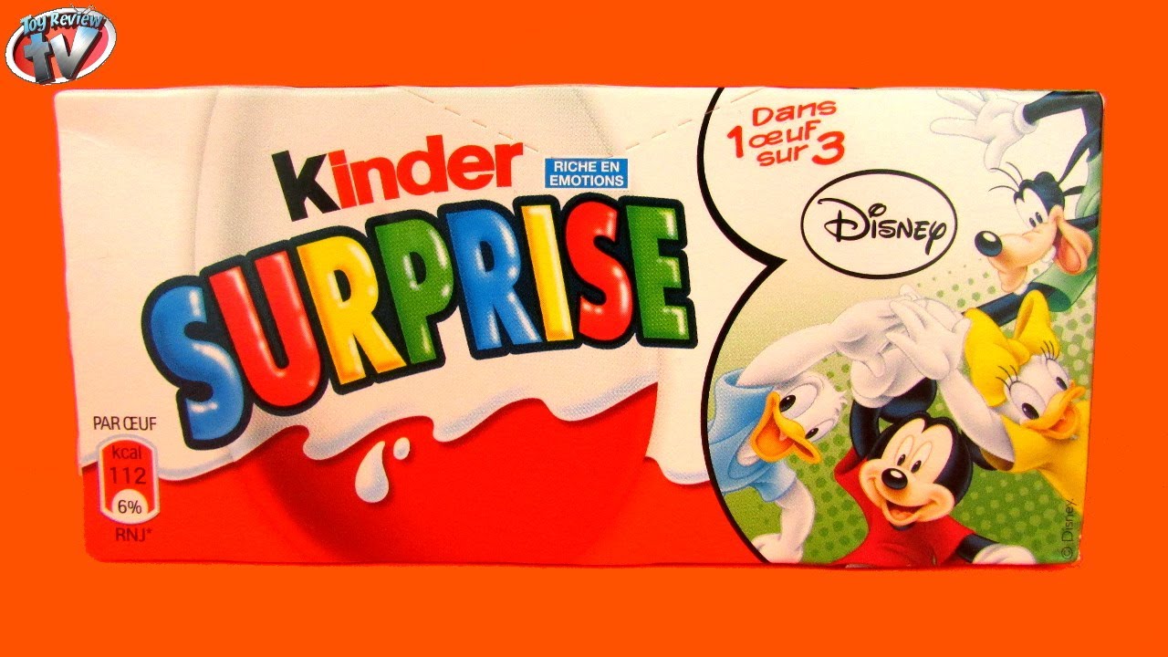 Kinder Surprise Disney Mickey Mouse & Friends Triple Egg Pack Unboxing