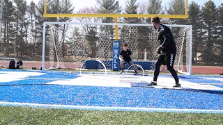 Goalkeeper Cognitive Side Shuffle with Numbers and Colors