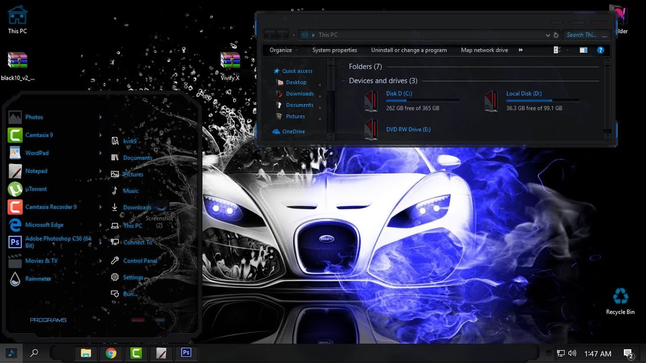 how to make a custom theme on windows 10