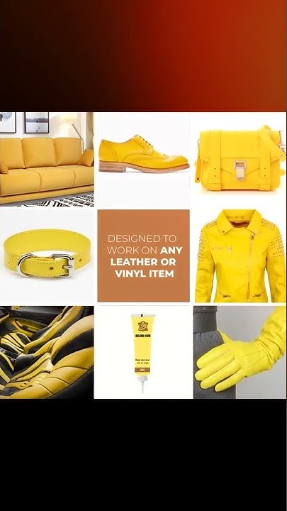 Belino cuir repair all accessoires with différents colors . - YouTube