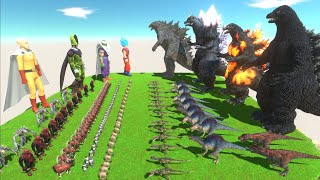 Goku Human Revolution Battle Dinosaur Godzilla King Of Monster - Animal Revolt Battle Simulator