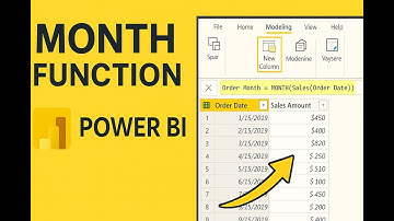 MONTH Function in Power BI DAX | Extract Month Number from Date | Power BI Tutorial for Beginners