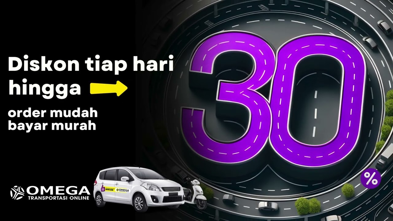 Kamu dapat harga murah 30% - Omega Ojek Hemat!