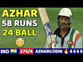 Shane warne mess with azharuddin  then azharuddin gave epic reply 6 6 6  ind vs aus 1998 final