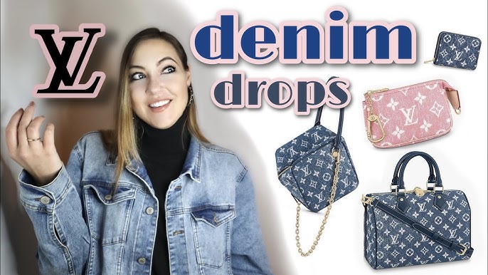 LV NEW RELEASE OF THE DENIM BAG! SPEEDY 25 B! CRUISE 2023 COLLECTION!  WFIMB! MOD SHOTS! 