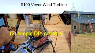 Two control improvements for the Vevor wind turbine