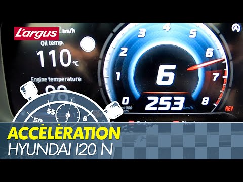 Acceleration Hyundai i20 N (2021) : Launch Control & downhill Top Speed
