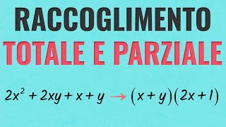 Raccoglimento a Fattor Comune Totale e Parziale